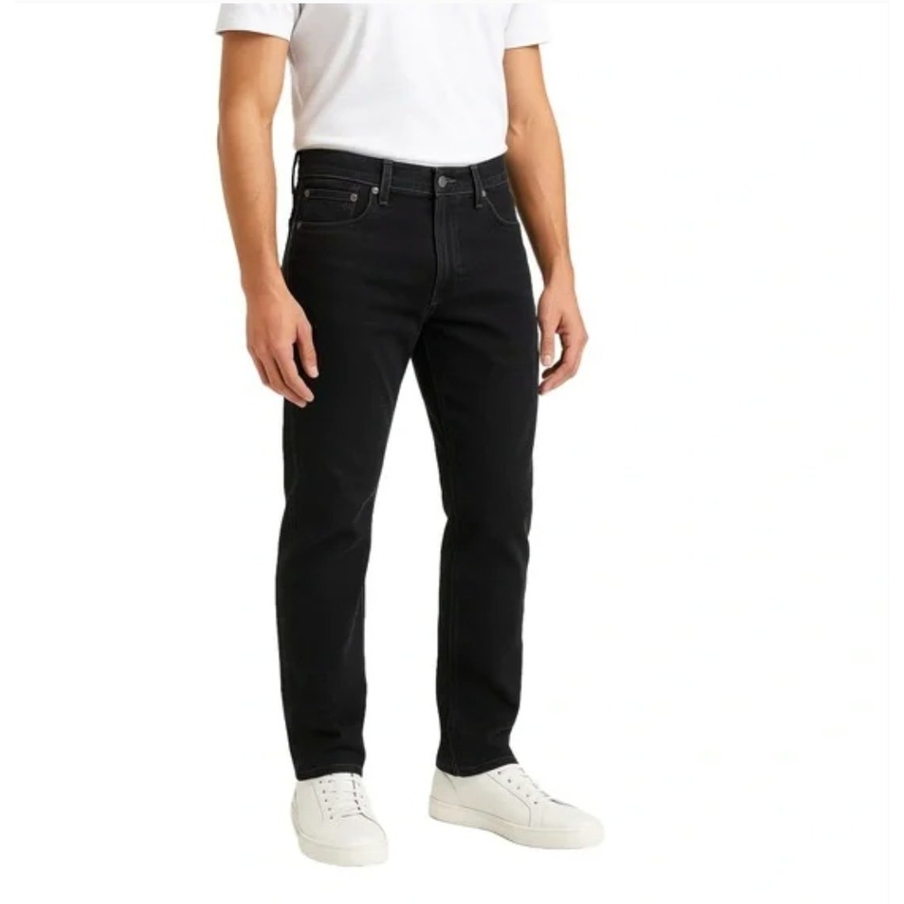 Levi's 508 Classic Taper Fit Black Jeans 34W 32L